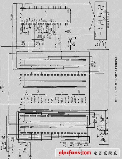 m830b/dt830b型数字万用表电路图及参数